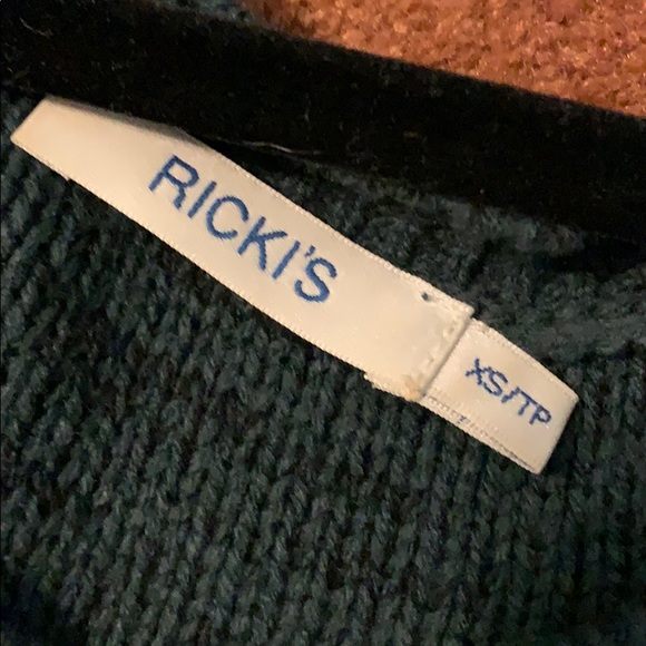 Fitted Forest Green Sweater Dress - Picture 6 of 6